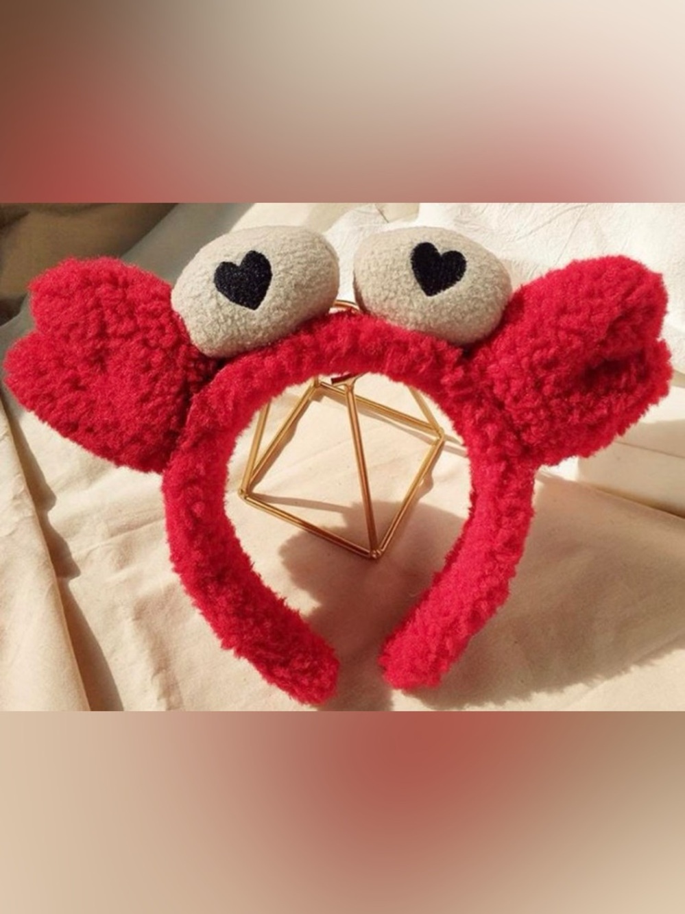 Plush Spa Crab Headband - Picture 5 of 7